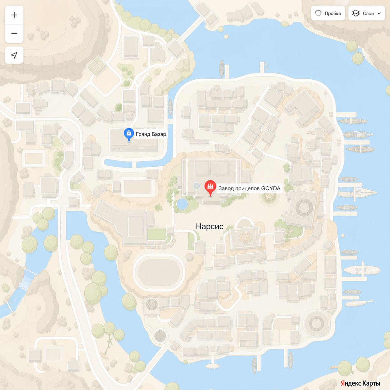 Карта объектов